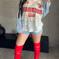 Jersey Denim Encaje