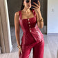 Set Poli Piel Rojo