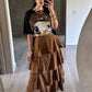 Falda Gamuza Camel