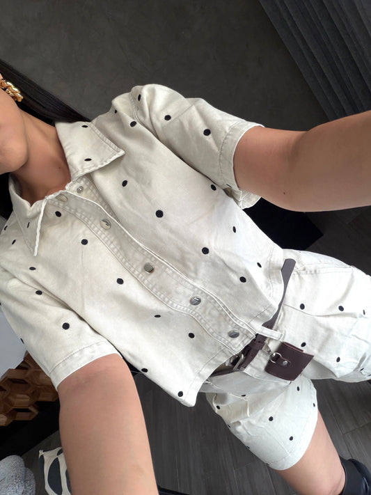 Set Polka Beige