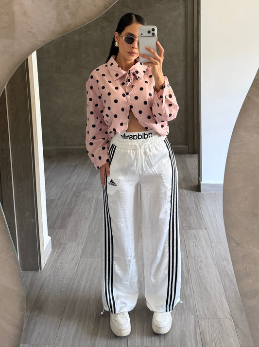 Pantalón Resorte Blanco