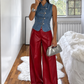 Pantalón Polipiel Rojo