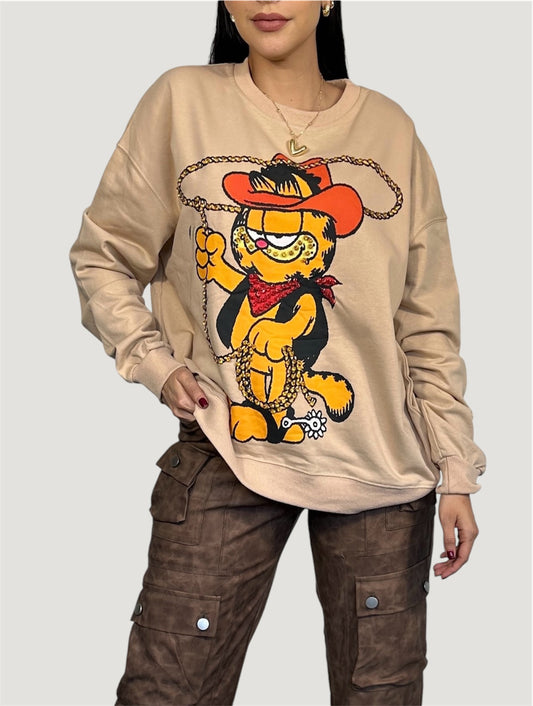 Sudadera Garfield Tejana