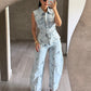 Set Denim Flores