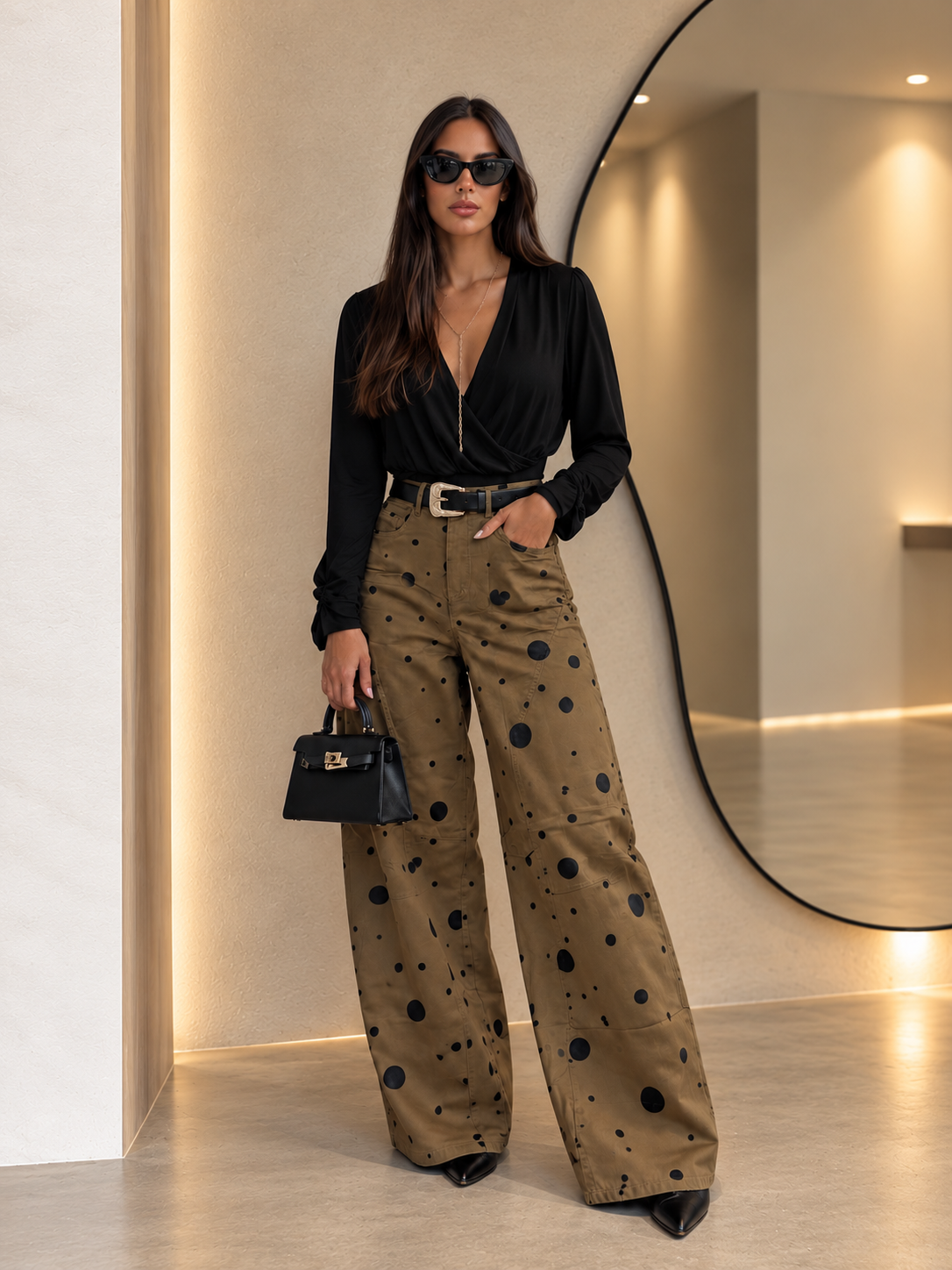 Pantalón Polka Olivo