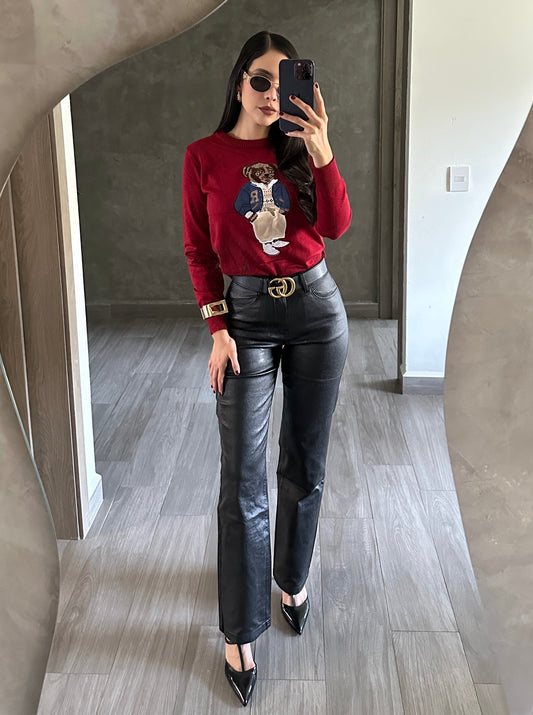 Shiny Leather Trousers