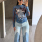 Blusa Mesh Caballos