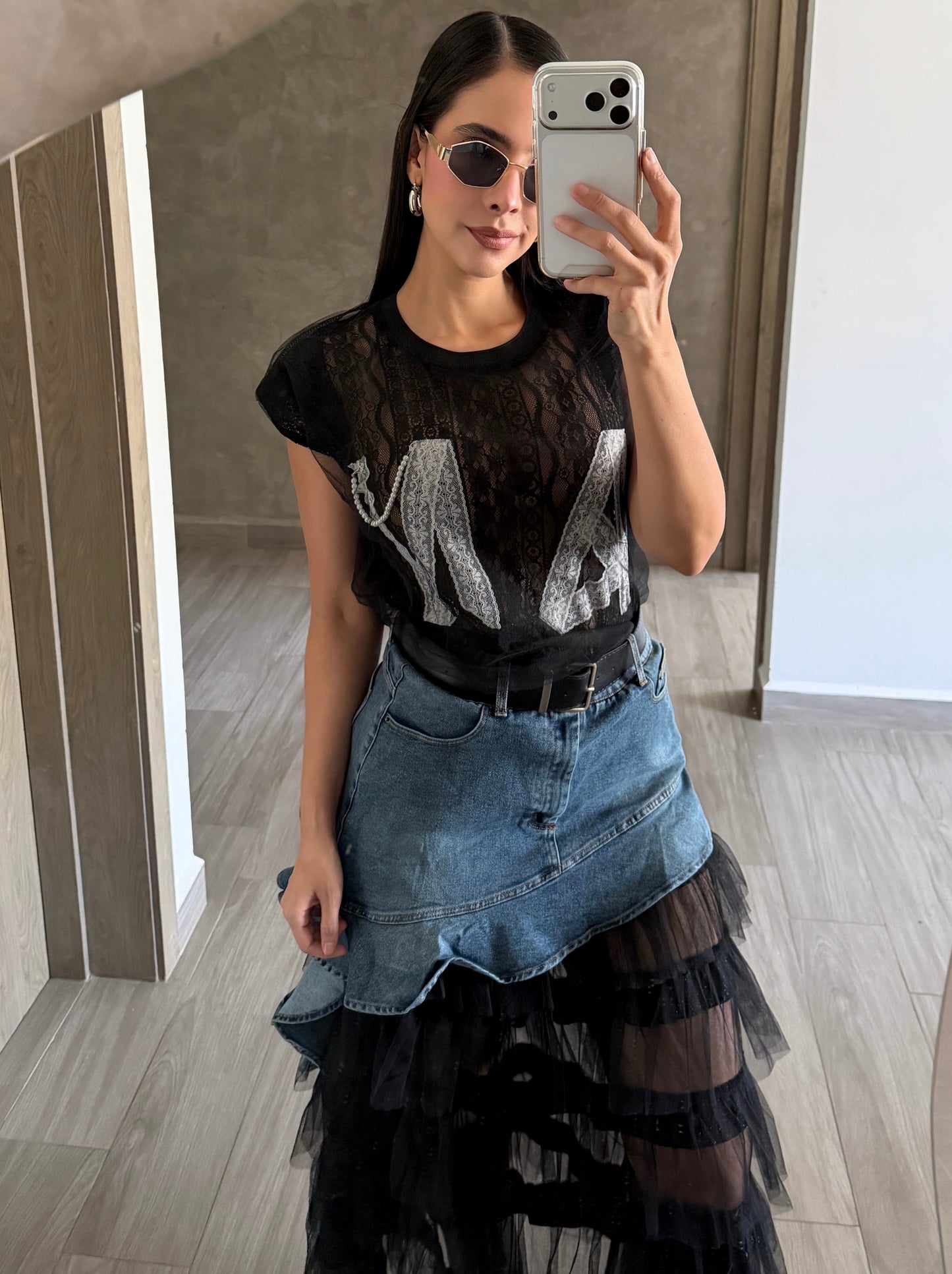 Blusa Tull Encaje