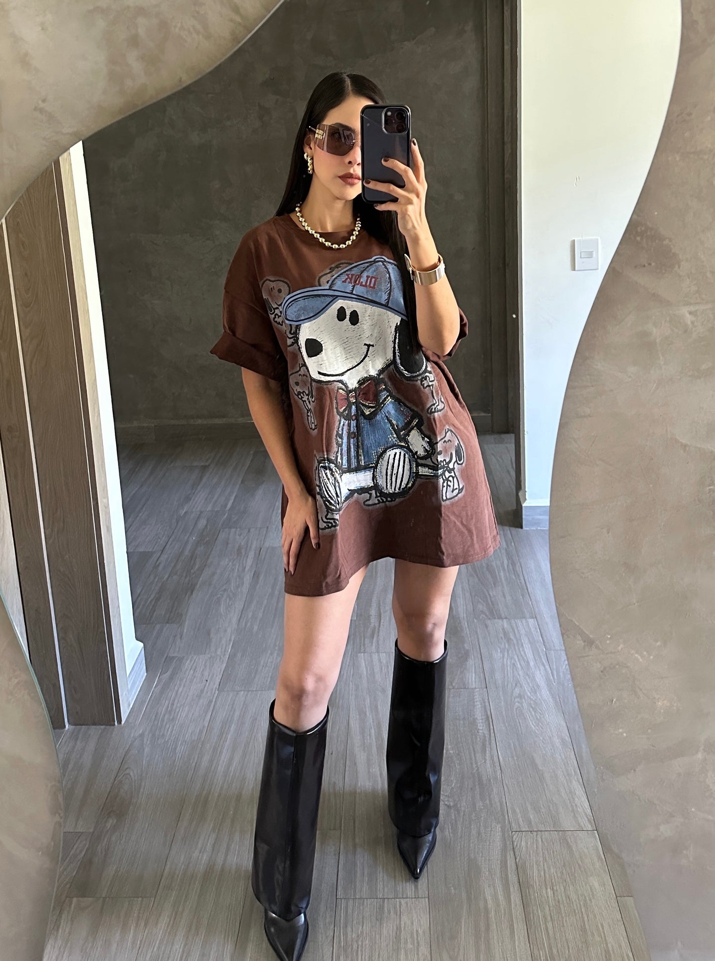 Playera Snoopy Oversize