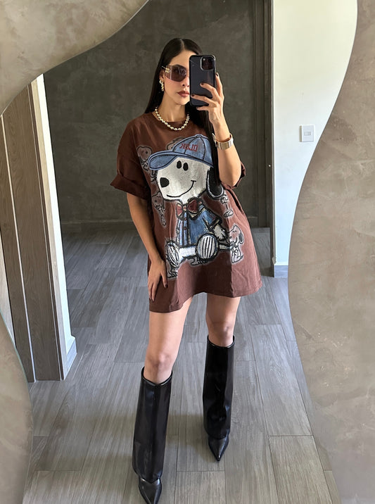 Playera Snoopy Oversize