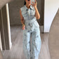 Set Denim Flores