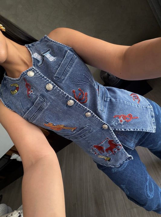 Chaleco Denim Rodeo
