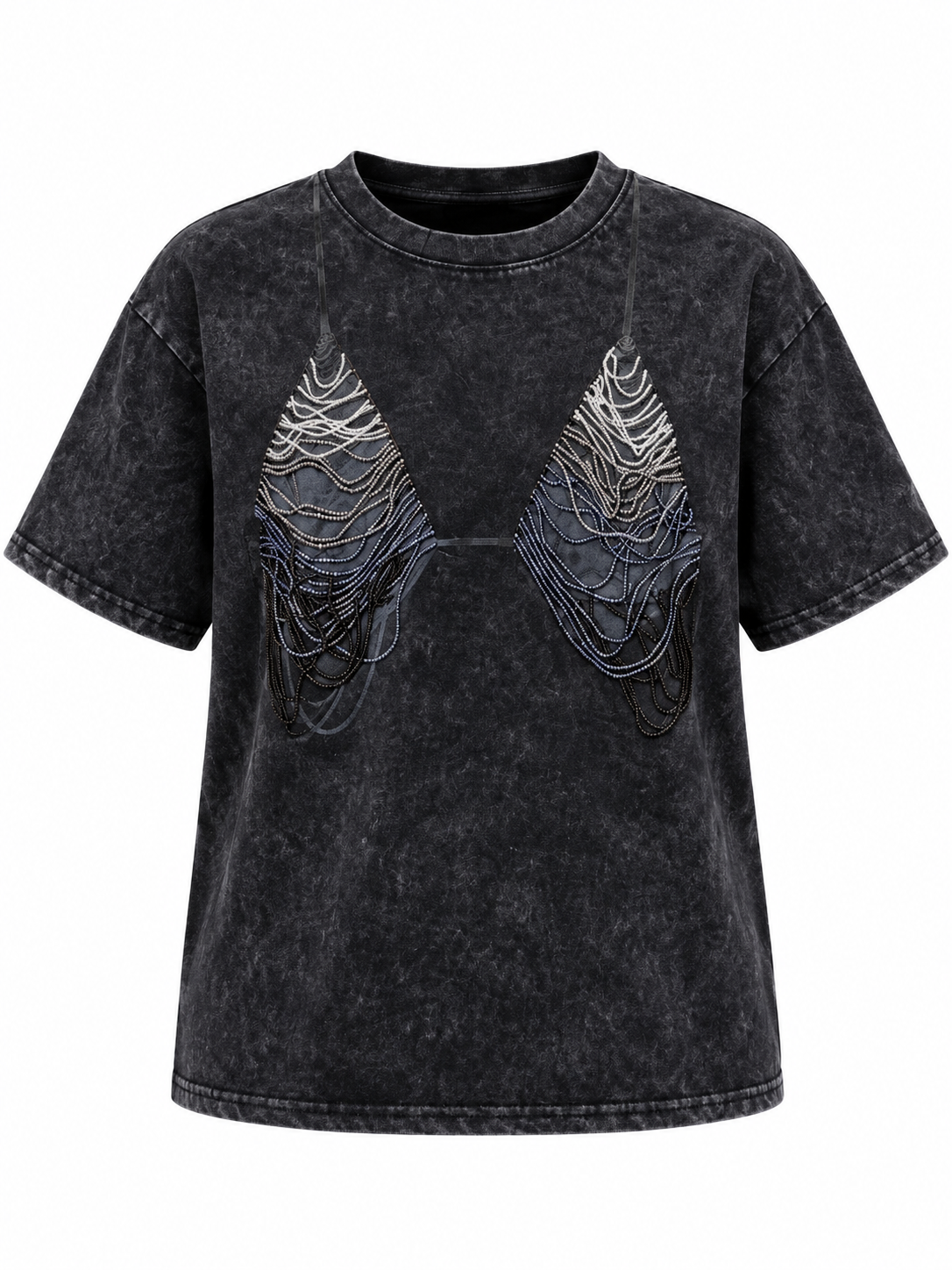 Playera Top Gris
