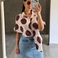 Camisa Polka Café