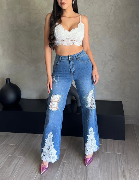 Jeans Encaje