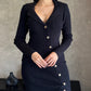 Vestido Botones Dorados