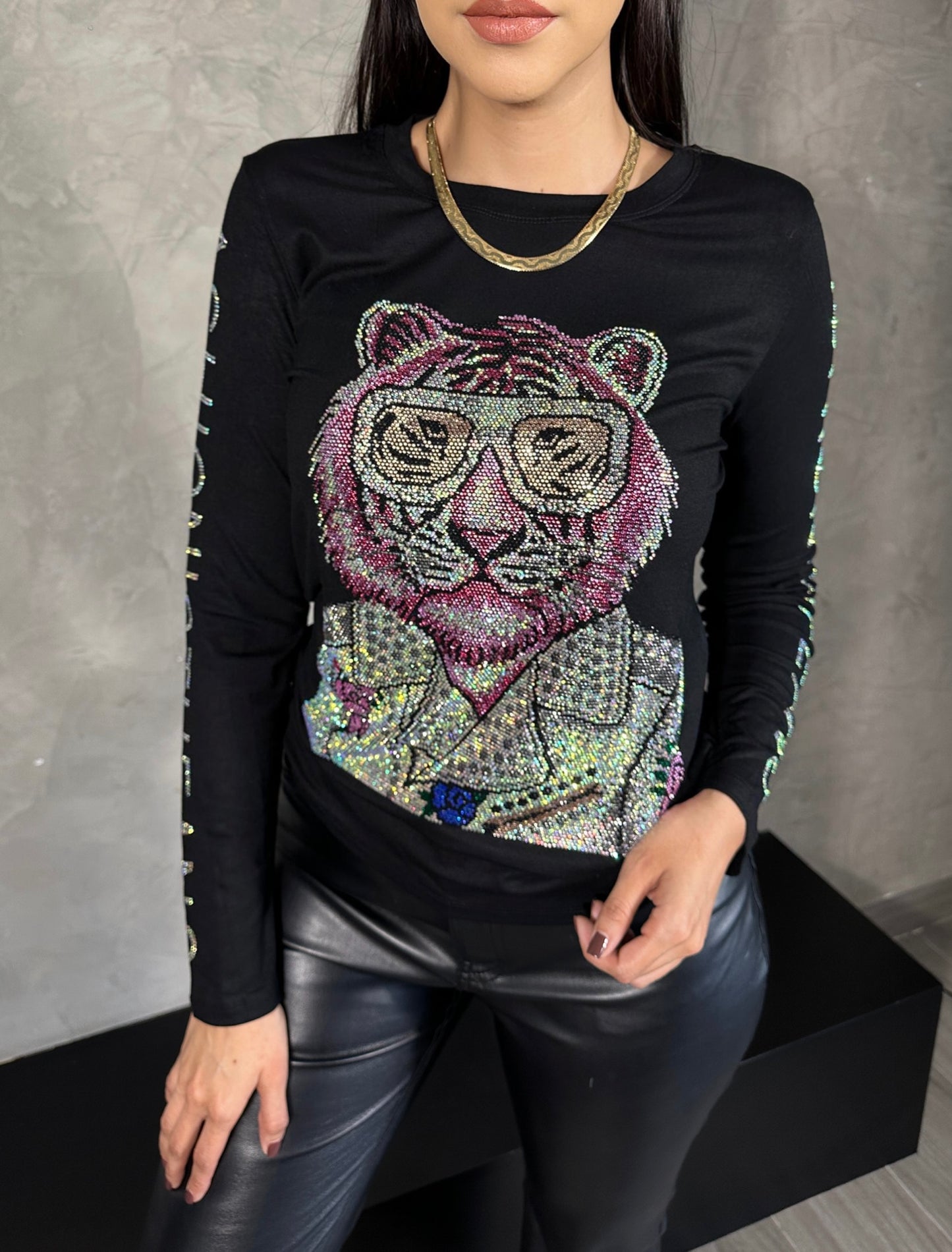 Blusa Tigre Cristales