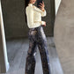 Leopard Foil Jeans