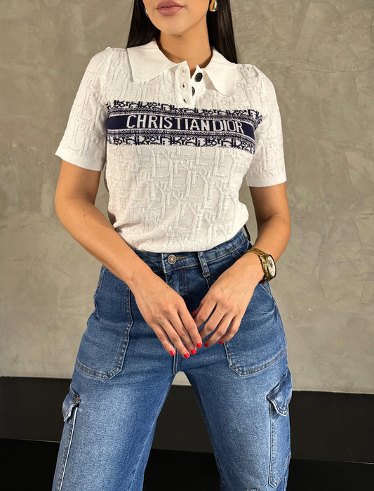 Blusa Blanca Cristian Dior