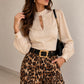 Blusa Satinada Beige