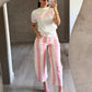 Pantalón Rayas Rosa