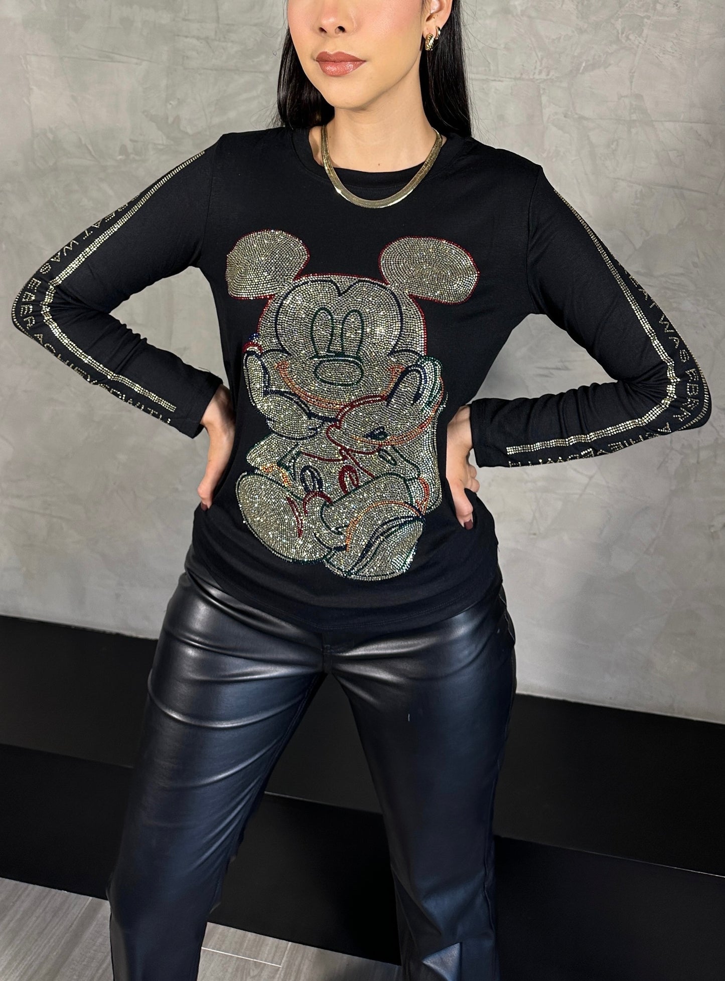 Blusa Cristales Mickey