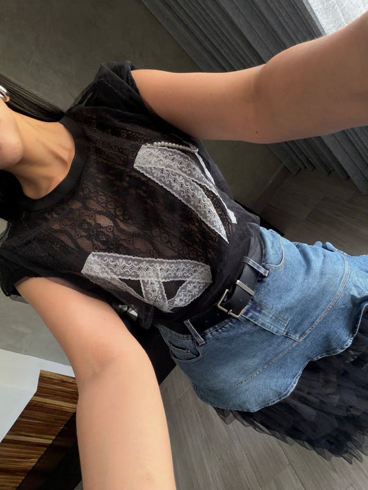 Blusa Tull Encaje