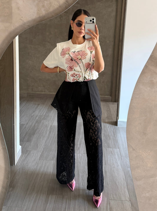 Pantalón Encaje Falda