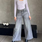 Jeans Gris Brillos