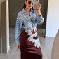 Falda Café Encaje
