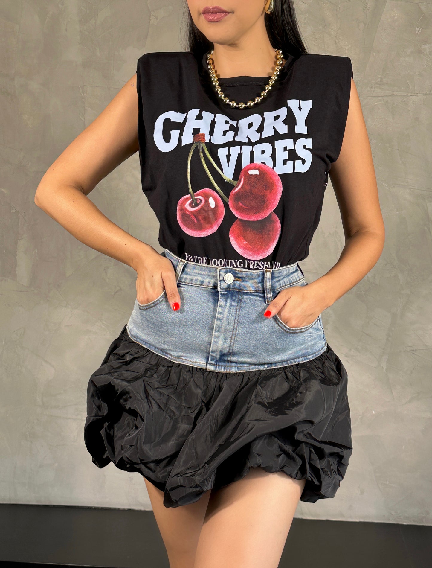 Blusa Cherry Vibes