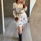 Vestido Satinado Caballos