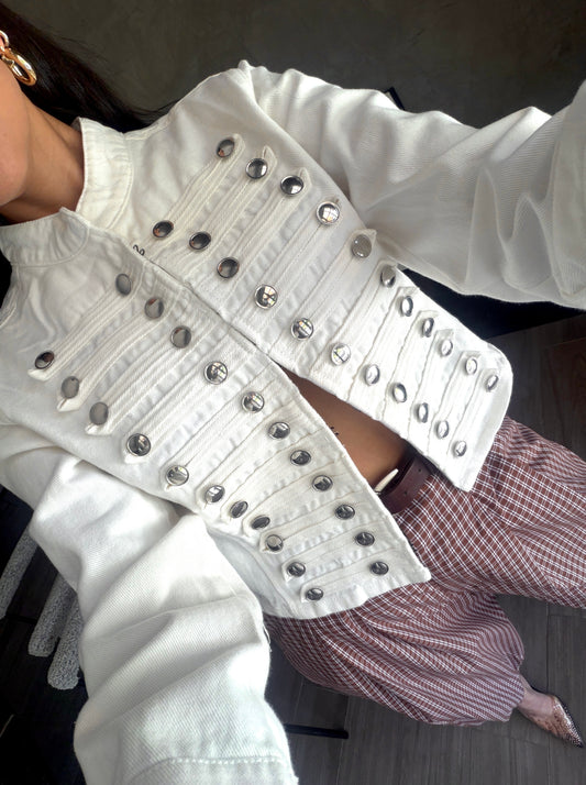 Chamarra Napoleón Blanca