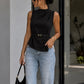 Blusa Negra Cinturón
