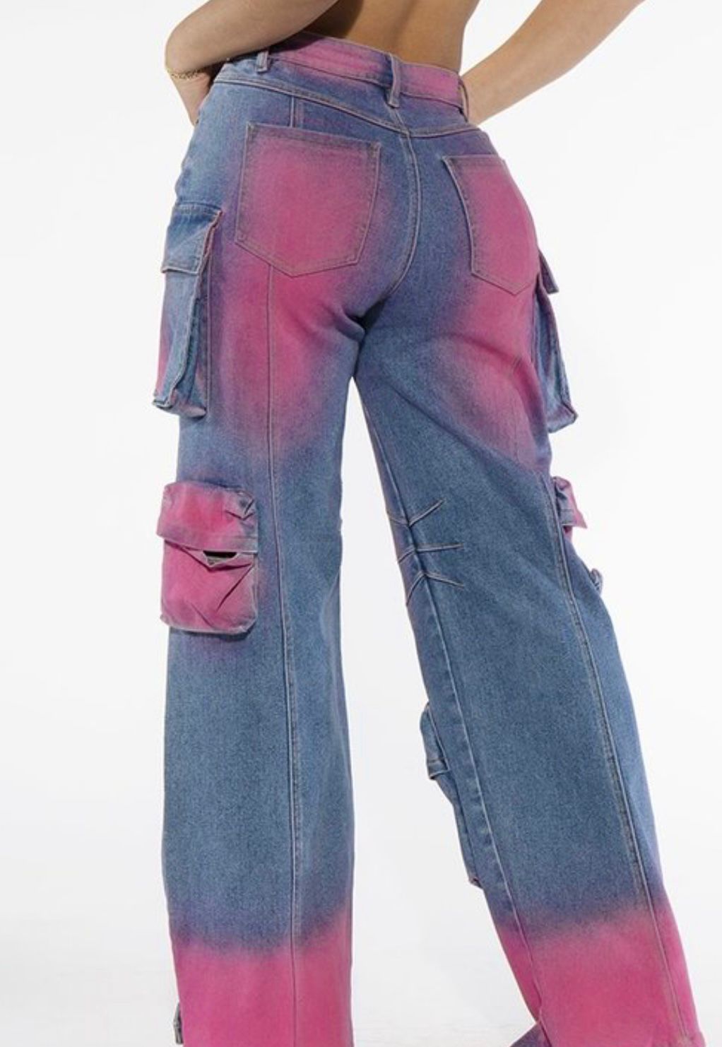 Jeans Cargo Rosa