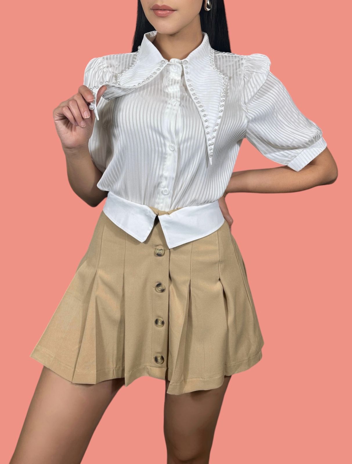 Falda Beige