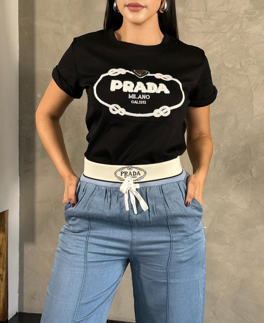 Playera Prada Negra