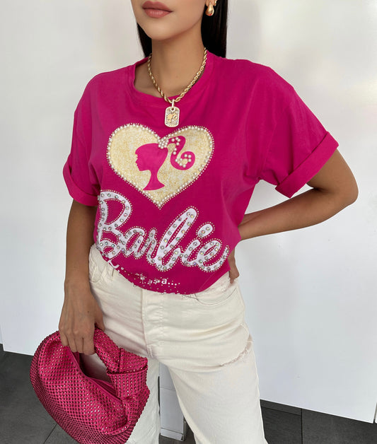 Playera Barbie Corazón