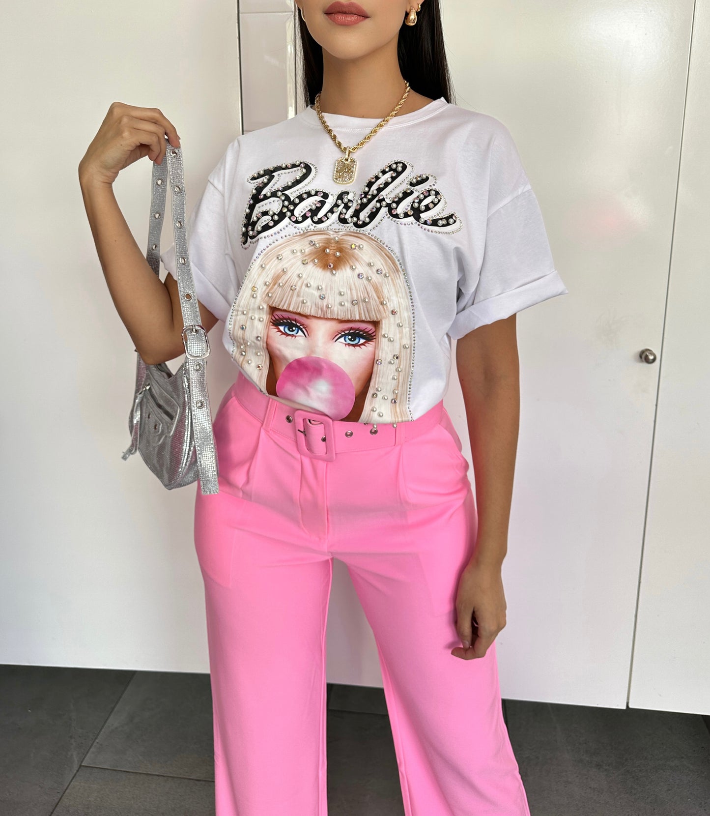 Playera Barbie Chicle