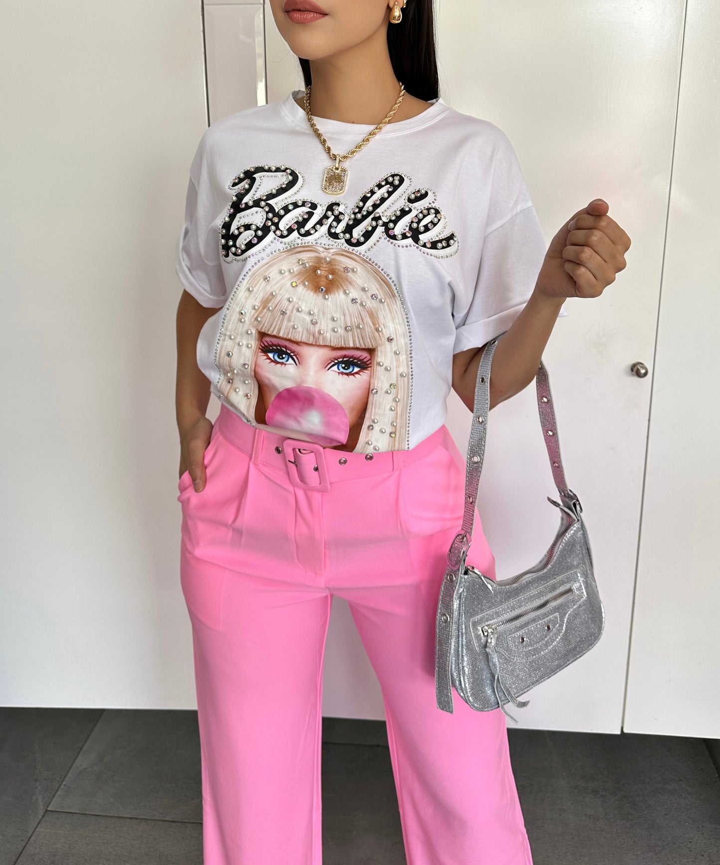 Playera Barbie Chicle