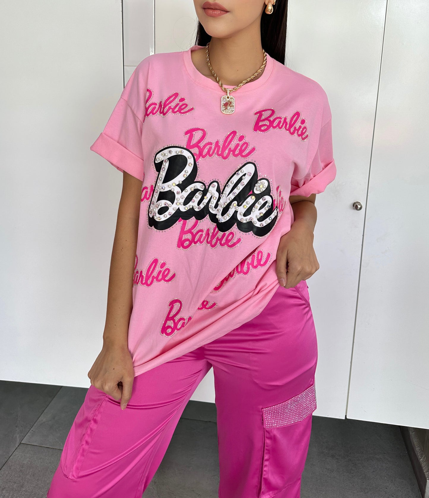 Playera Barbie Rosa